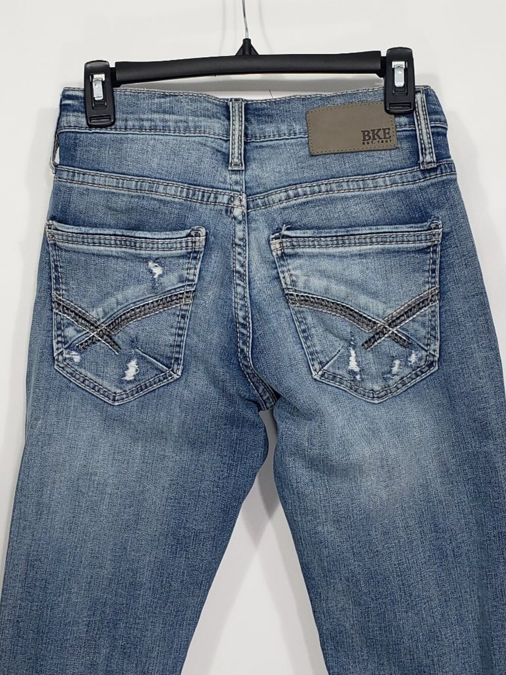 BUCKLE BKE Jake Straight . Distressed Men's Jeans 28 X 32 - Picture 2 of 6